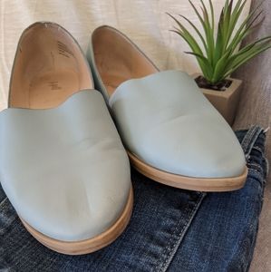 J Jill Leather Loafers 8M Light Blue Soft …